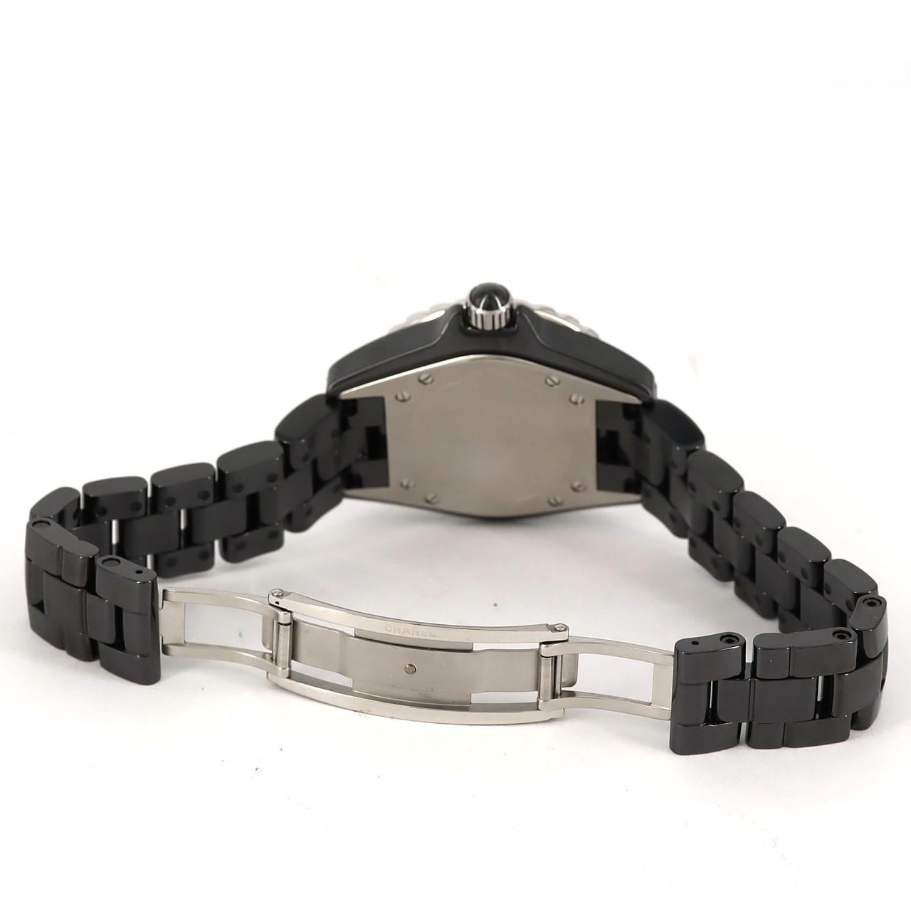 シャネル J12 33mmセラミック･12P H1625 セラミック クォーツ