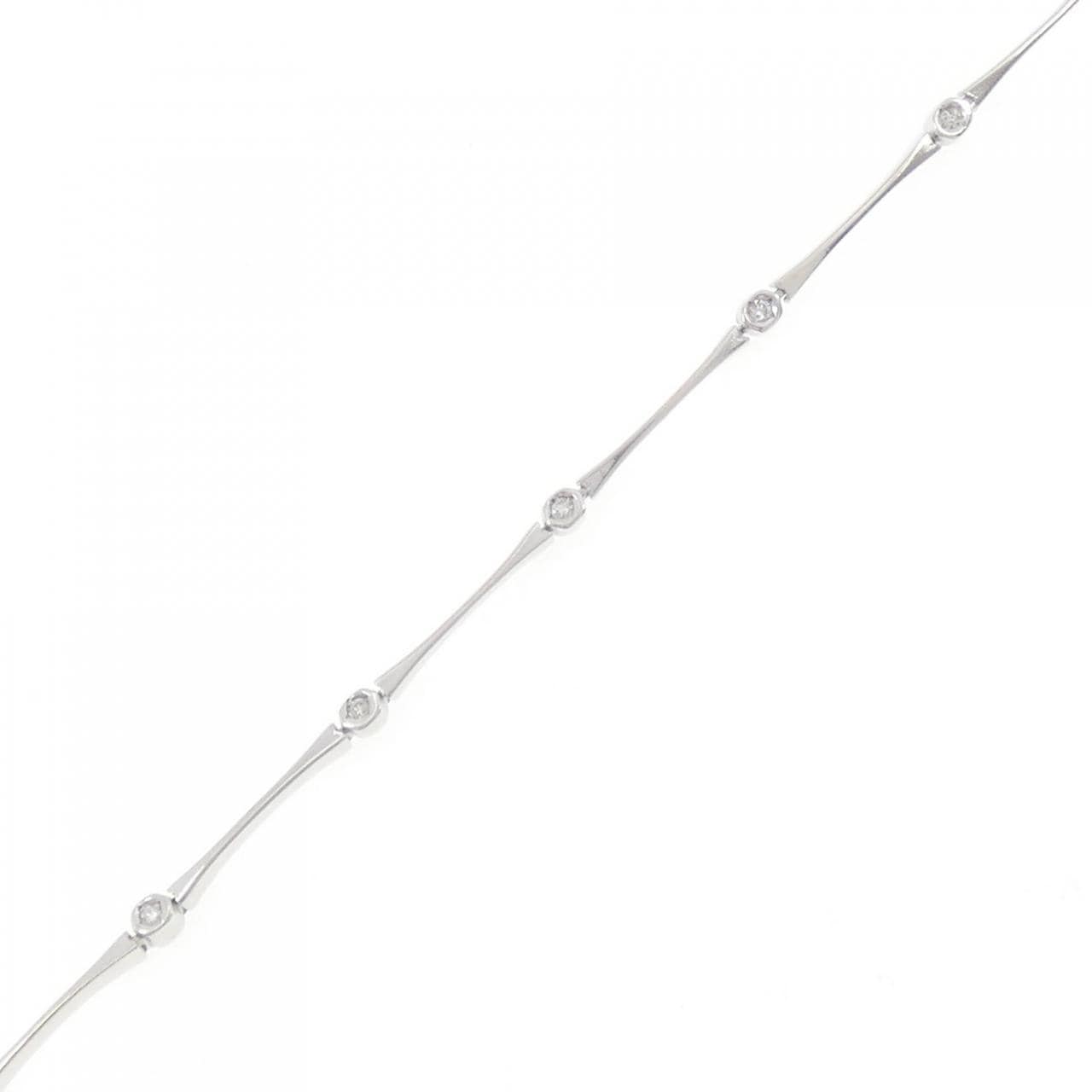 K18WG ダイヤモンド ブレスレット 0.05CT