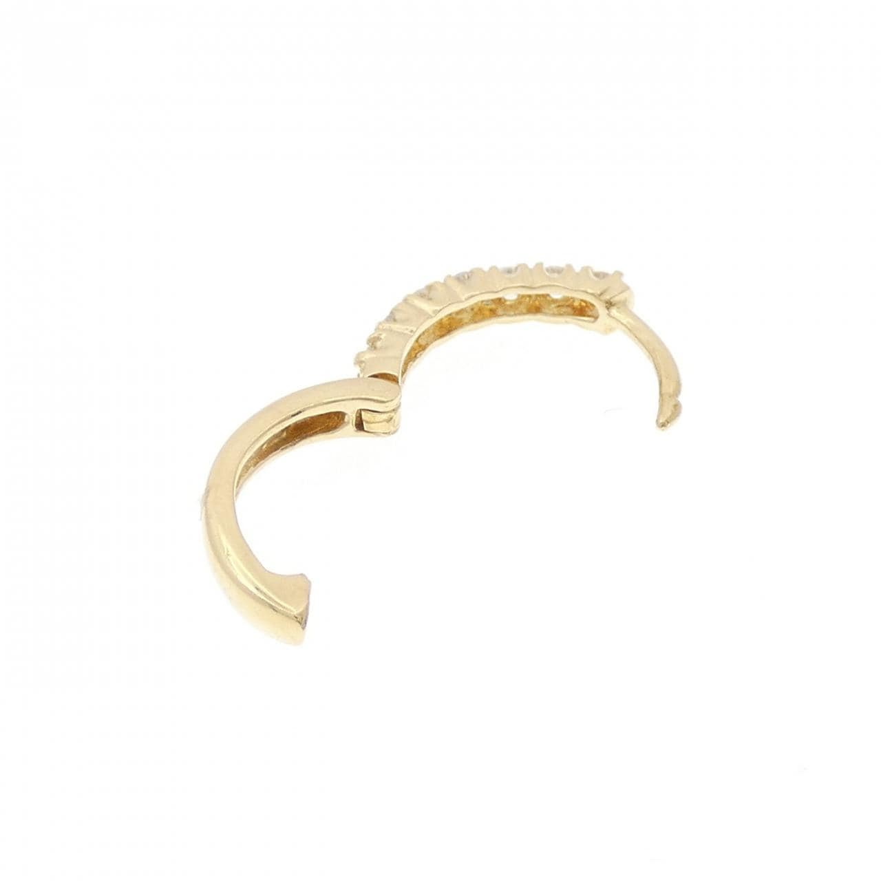 K18YG ダイヤモンド ピアス 0.15CT 片耳