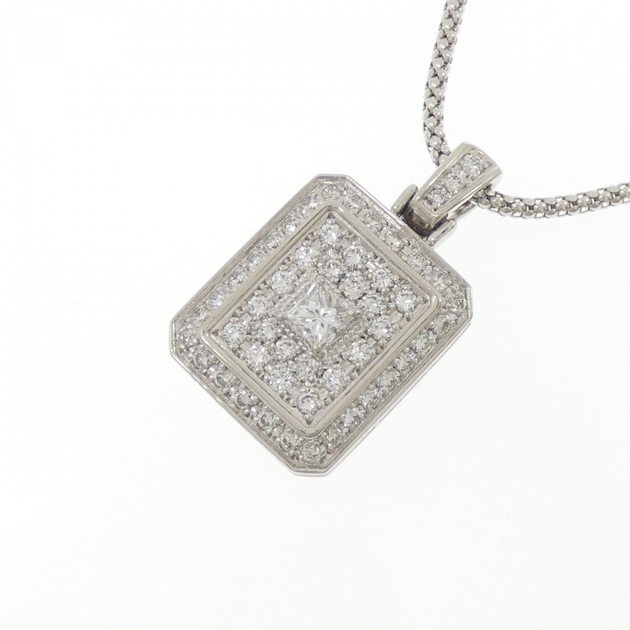 PT900/PT850 ピンクダイヤモンド ネックレス 0.32CT