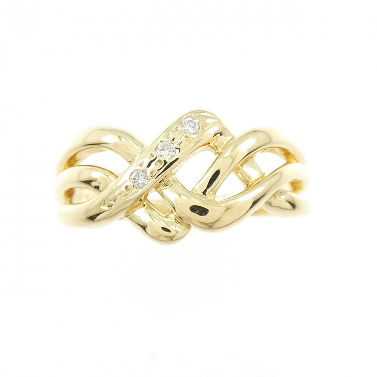 K18YG ダイヤモンド リング 0.02CT