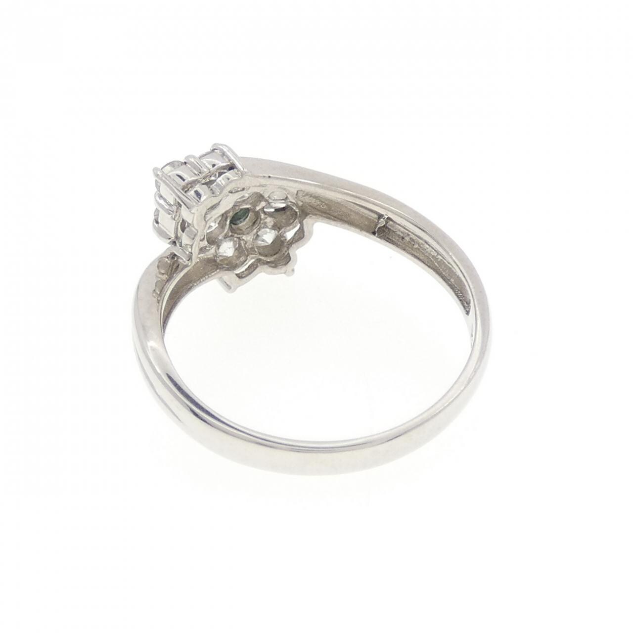 PT900 フラワー ダイヤモンド リング 0.50CT