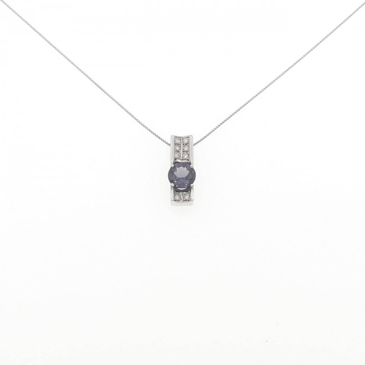 PT900/PT850 ガーネット ネックレス 1.29CT