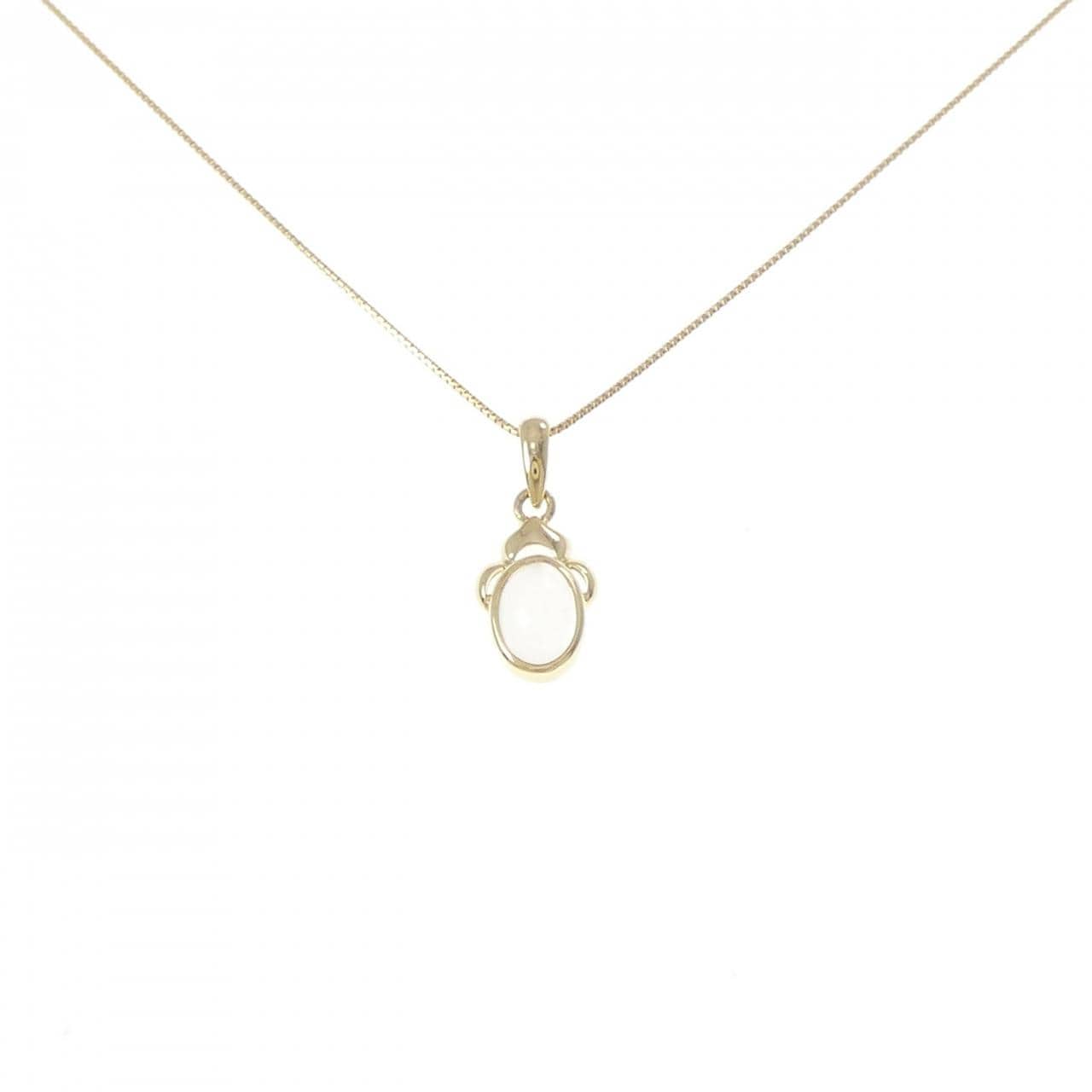 K18YG ムーンストーン ネックレス