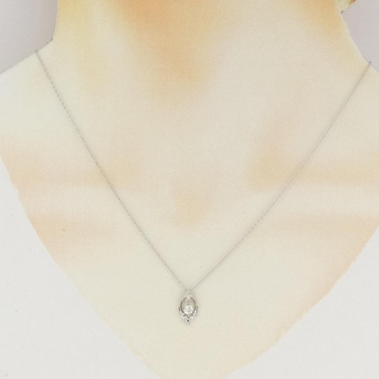 PT950/PT850 ダイヤモンド ネックレス 0.10CT