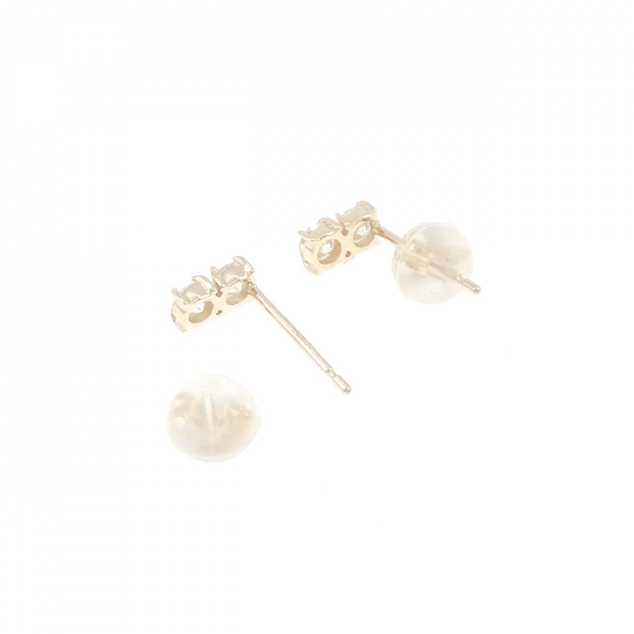 【リメイク】K10YG ダイヤモンド ピアス 0.30CT