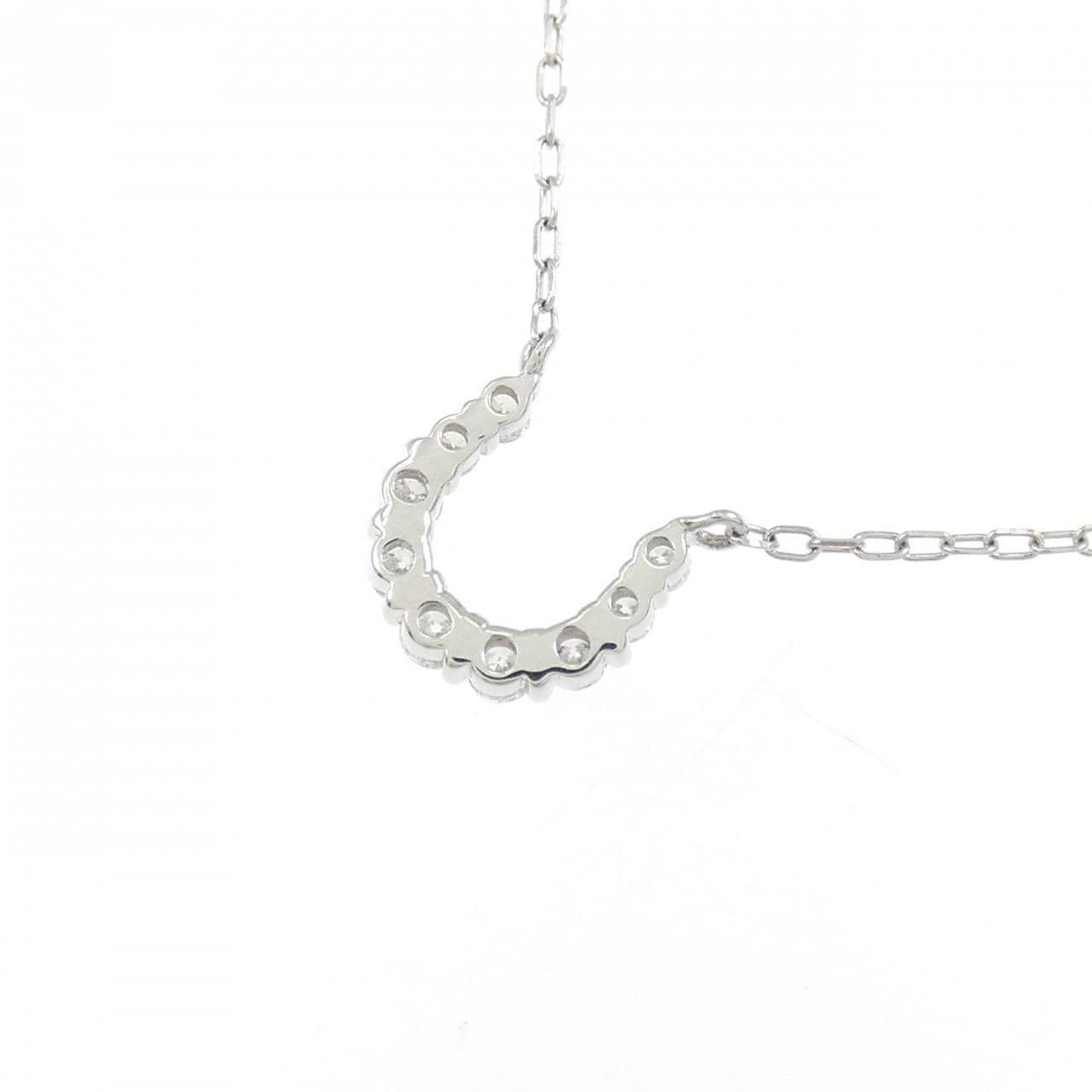 PT850 ホースシュー ダイヤモンド ネックレス 0.09CT