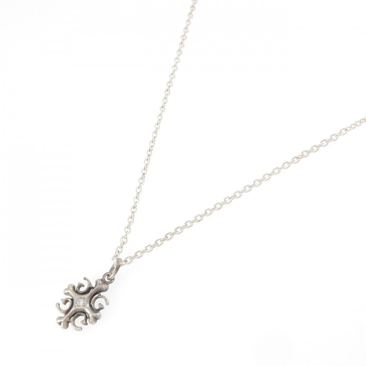 シルバー/925 ダイヤモンド ネックレス 0.03CT