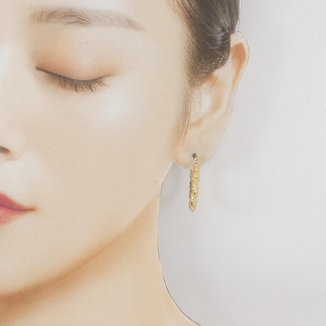 750YG フープ ピアス