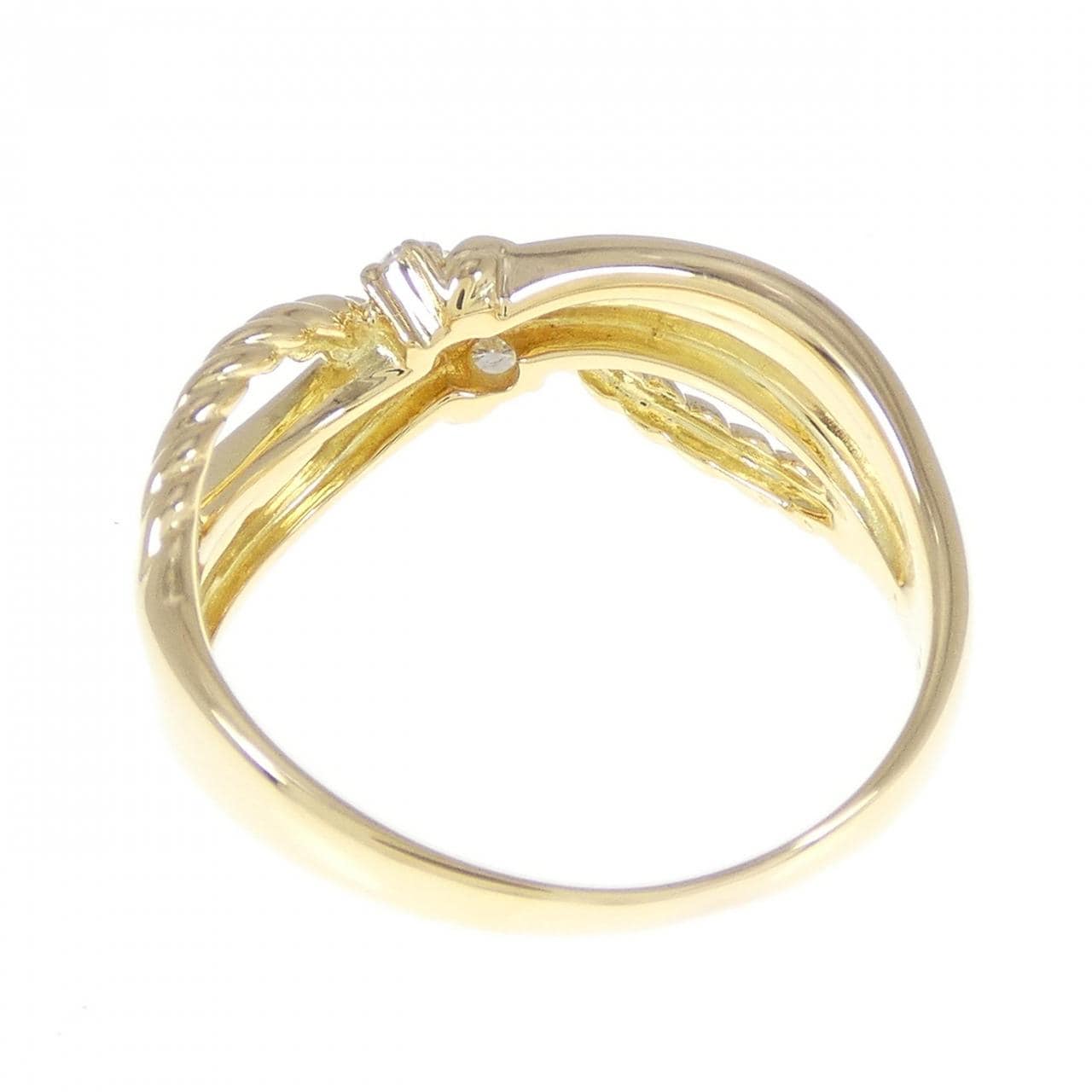 K18YG ダイヤモンド リング 0.12CT