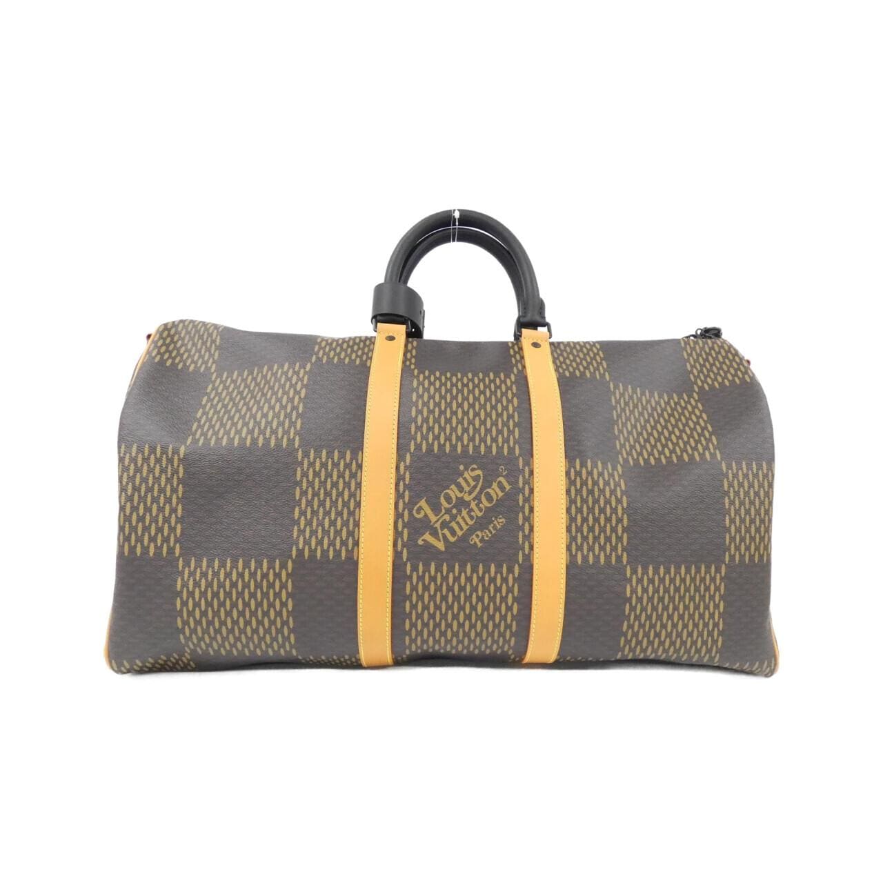 ルイヴィトン ダミエ ジャイアント(LVスクエアード) キーポル バンドリエール 50cm N40360 ボストンバッグ