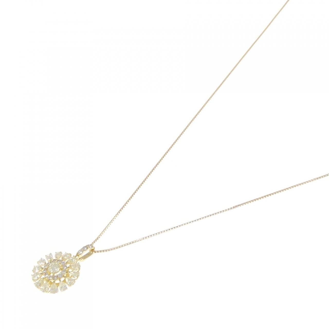[BRAND NEW] K18YG Diamond necklace 0.65CT