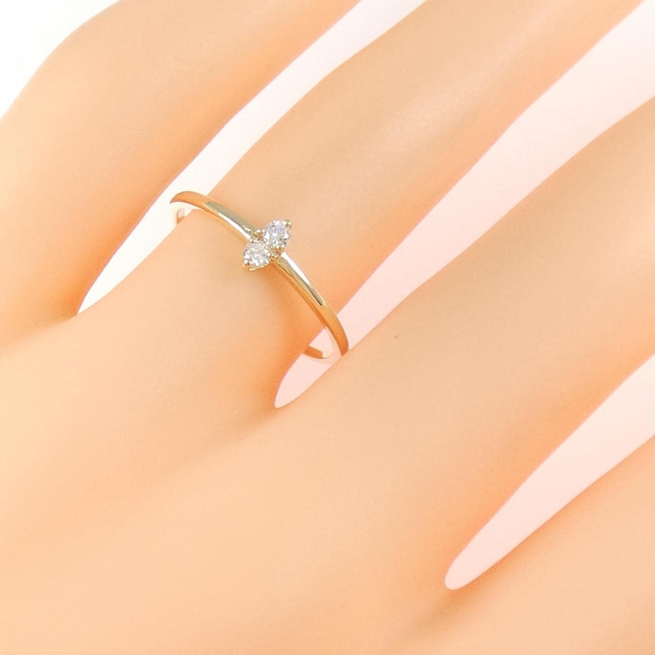 【リメイク】K10YG ダイヤモンド リング 0.06CT