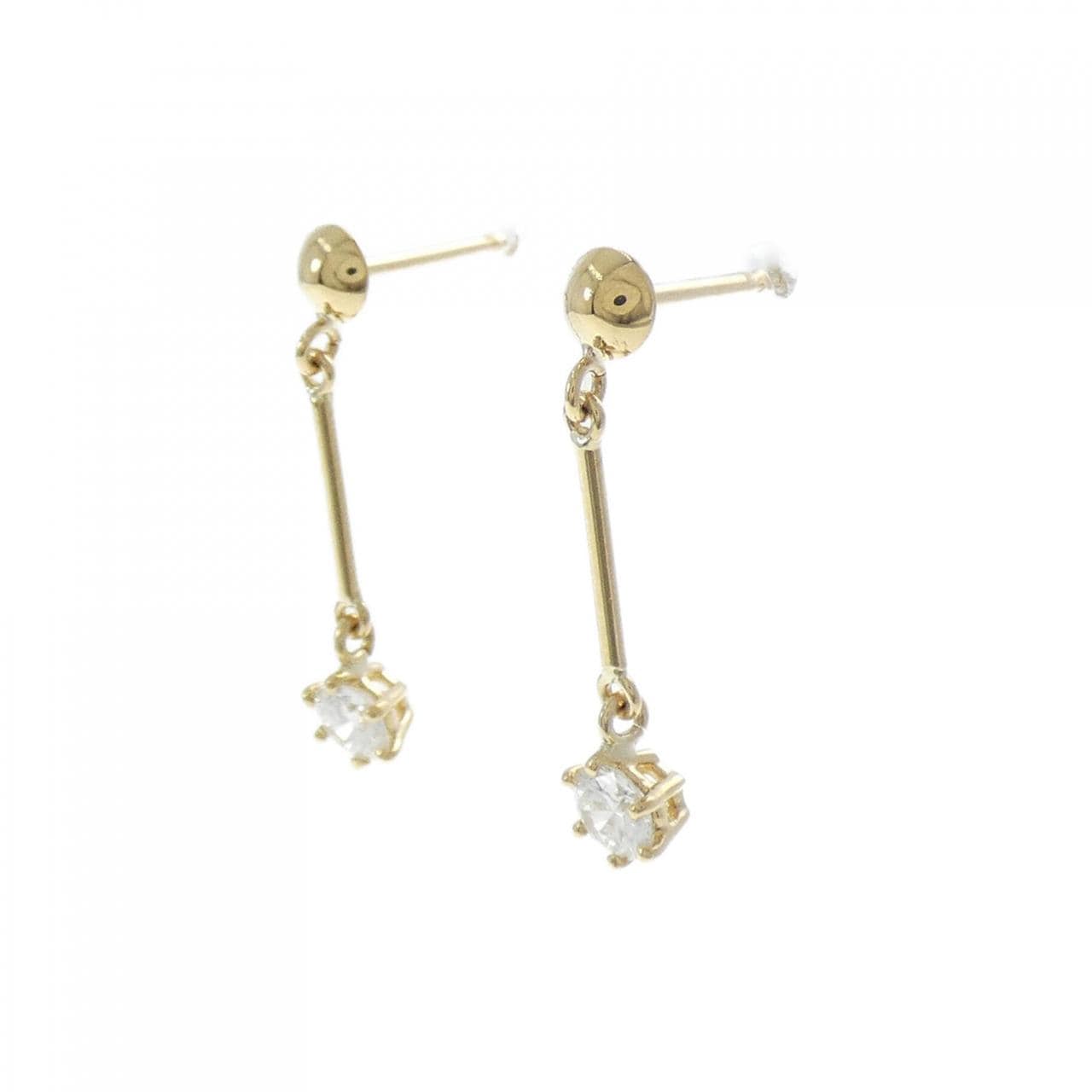K18YG ダイヤモンド ピアス 0.36CT