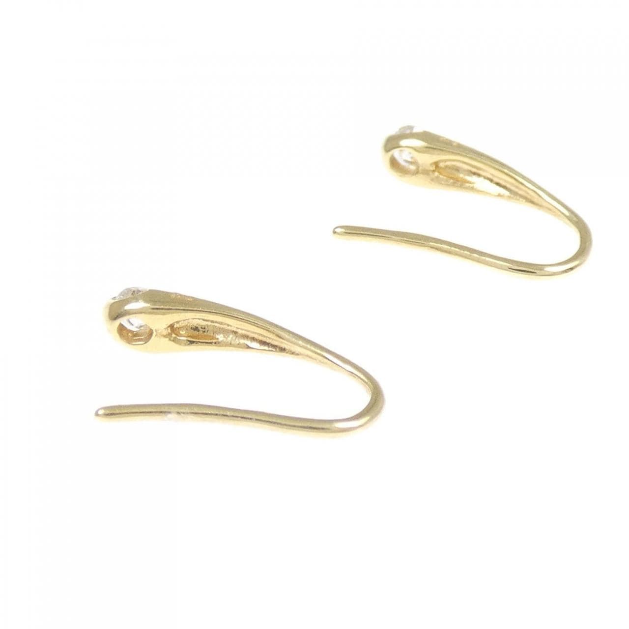 K18YG ダイヤモンド ピアス 0.10CT