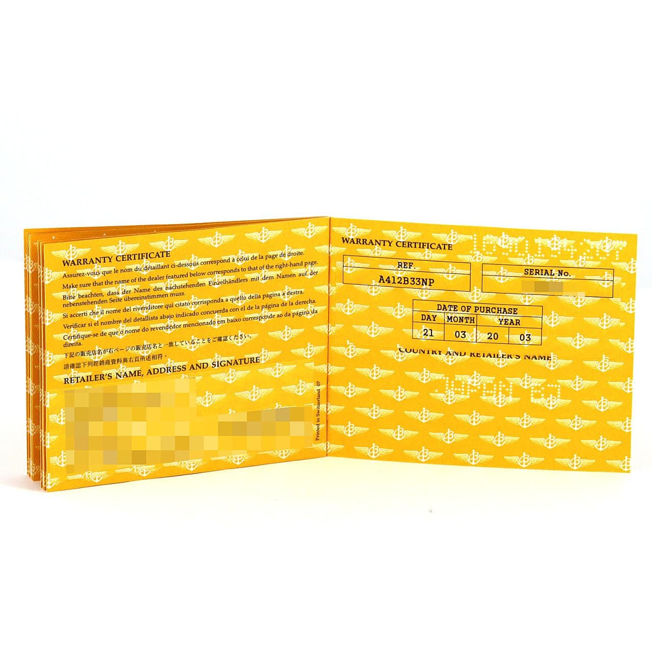 【ノーメンテナンス特価】ブライトリング ナビタイマー･50th Anniversary A41322/A412B33NP SS 自動巻