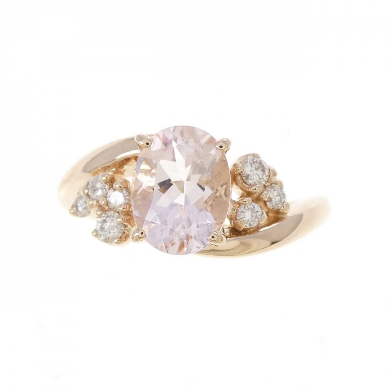 K18PG モルガナイト リング 1.14CT