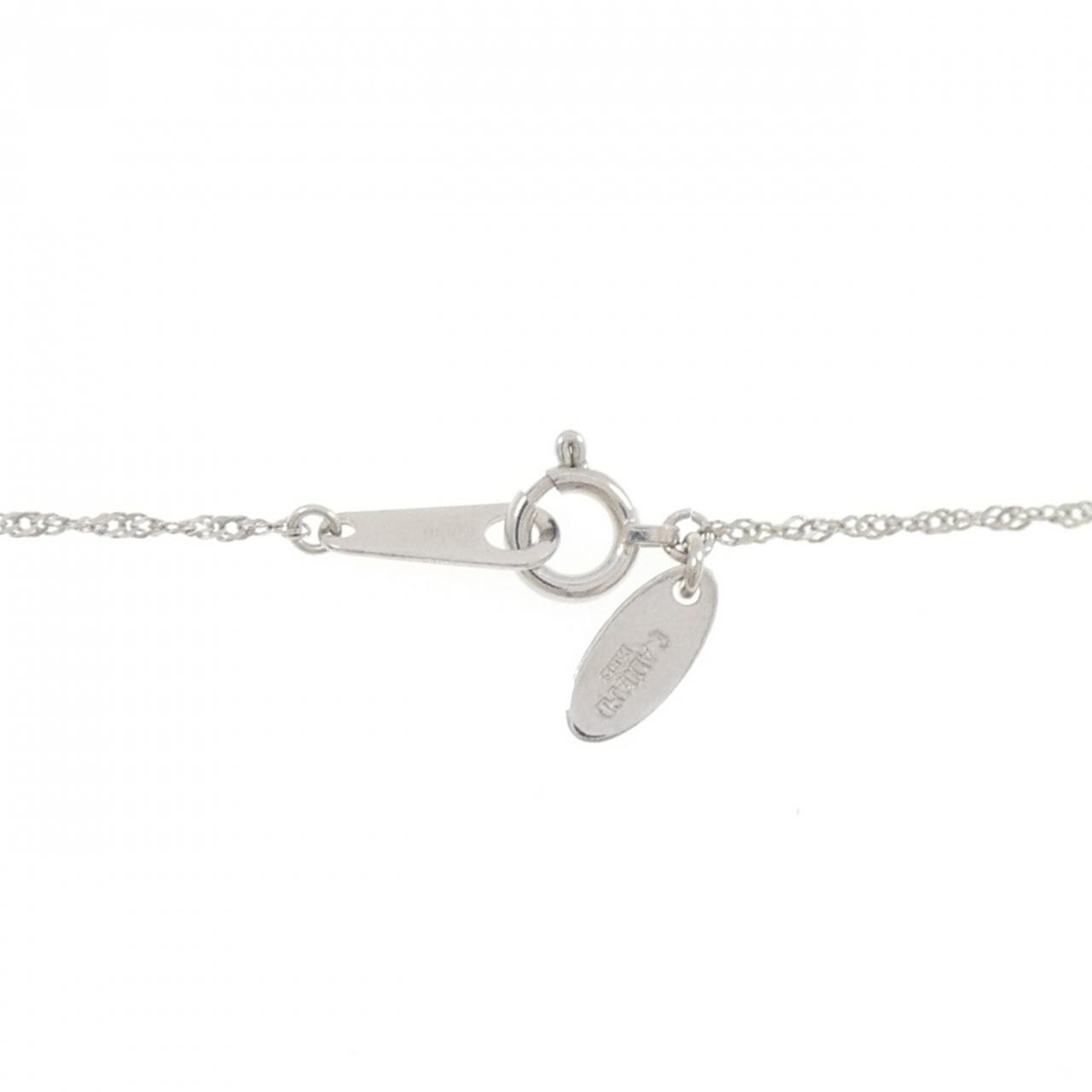 PT900/PT850 ソリティア ダイヤモンド ネックレス 0.10CT