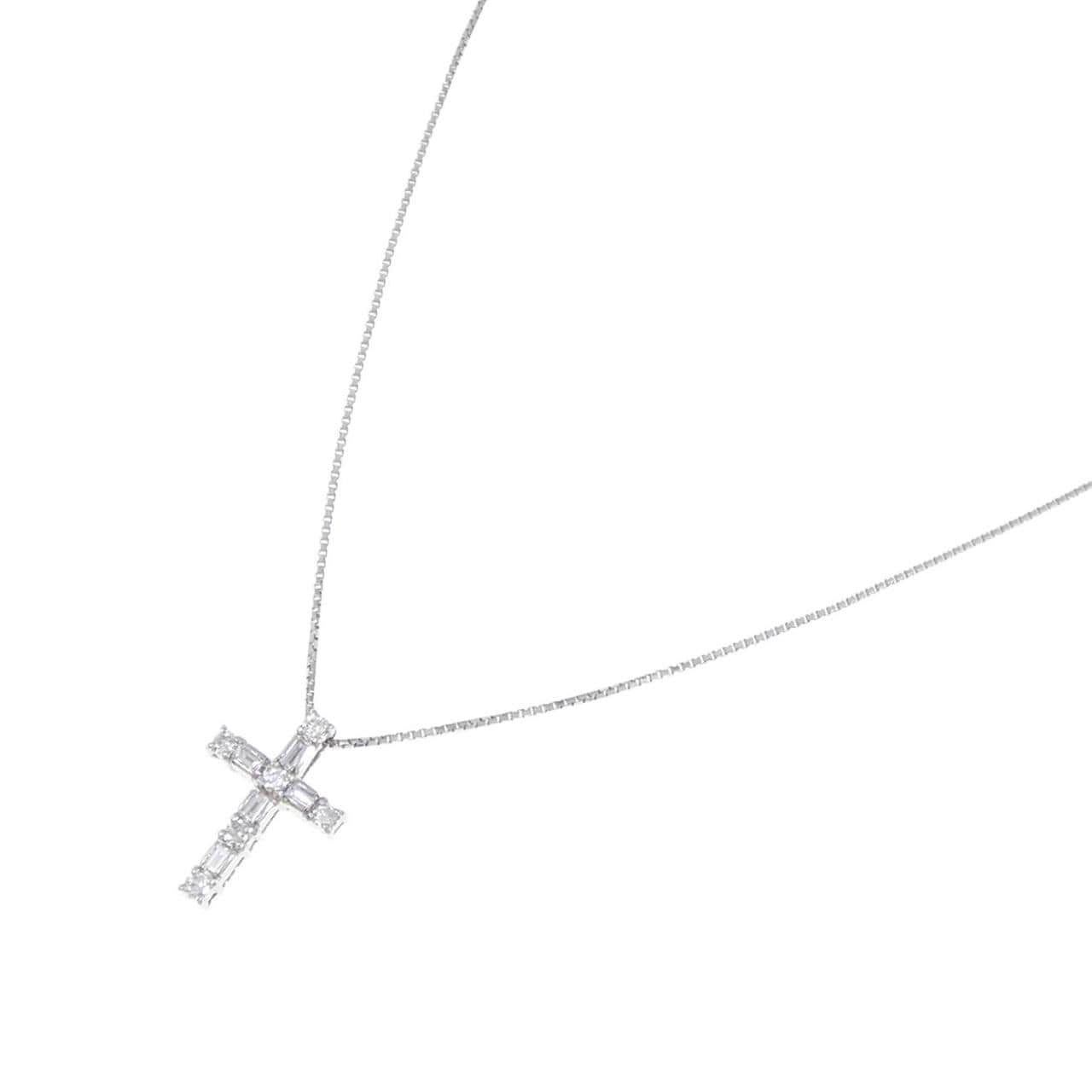 PT Cross Diamond Necklace 0.20CT