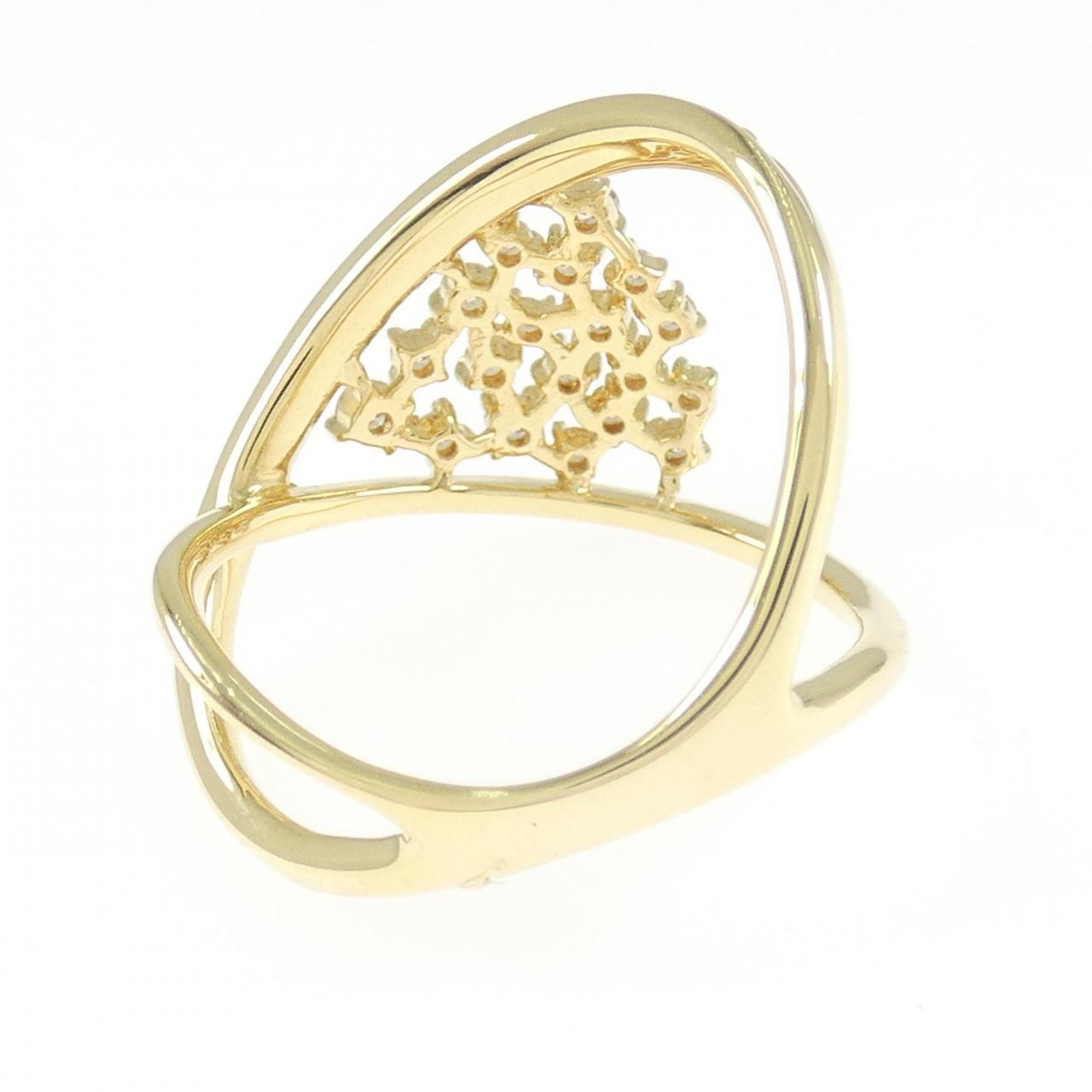 K18YG ダイヤモンド リング 0.38CT