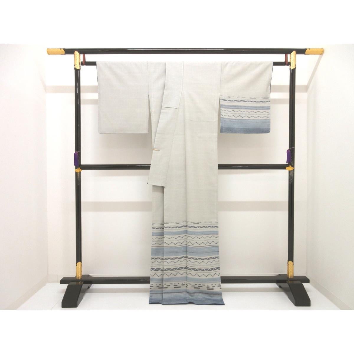 訪問着　証紙付【久米島紬】