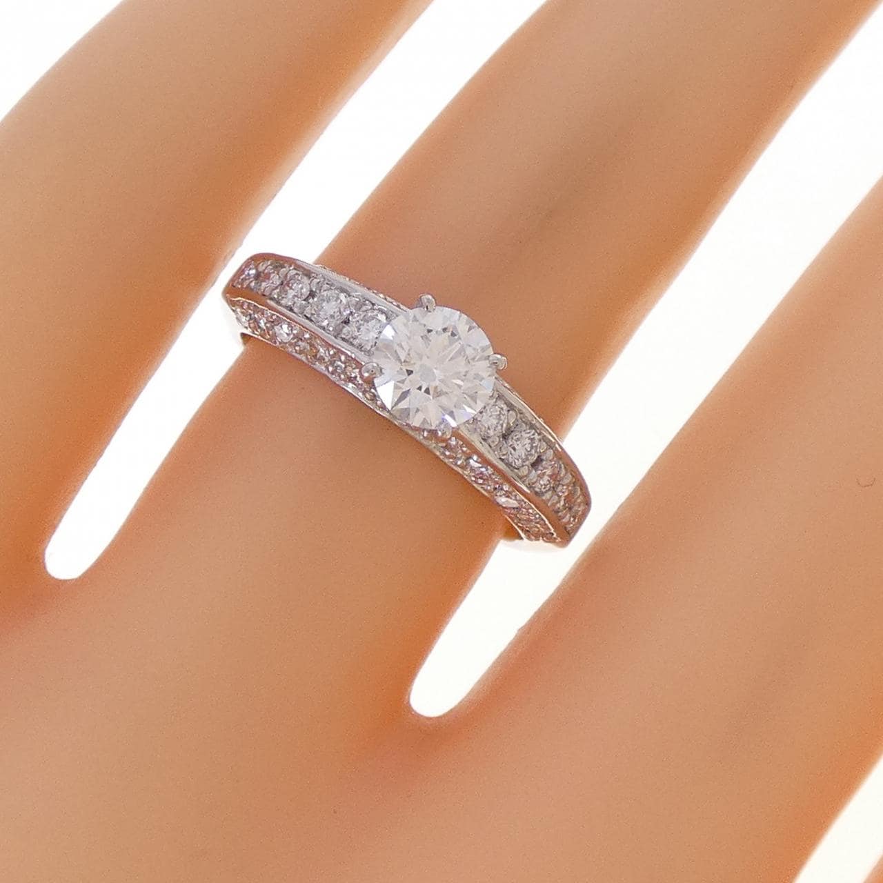PT900 ダイヤモンド リング 0.523CT D SI1 VG