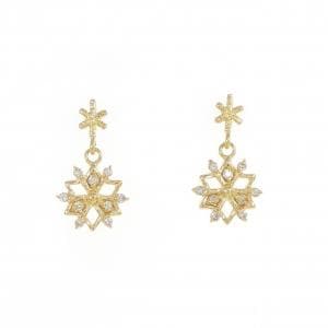 K18YG ダイヤモンド ピアス 0.08CT