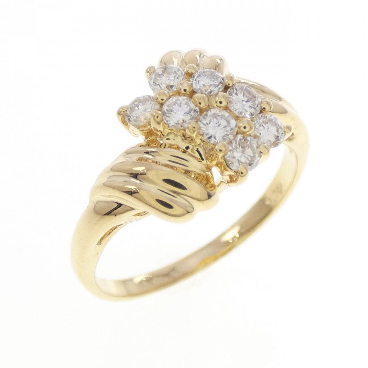 K18YG ダイヤモンド リング 0.32CT
