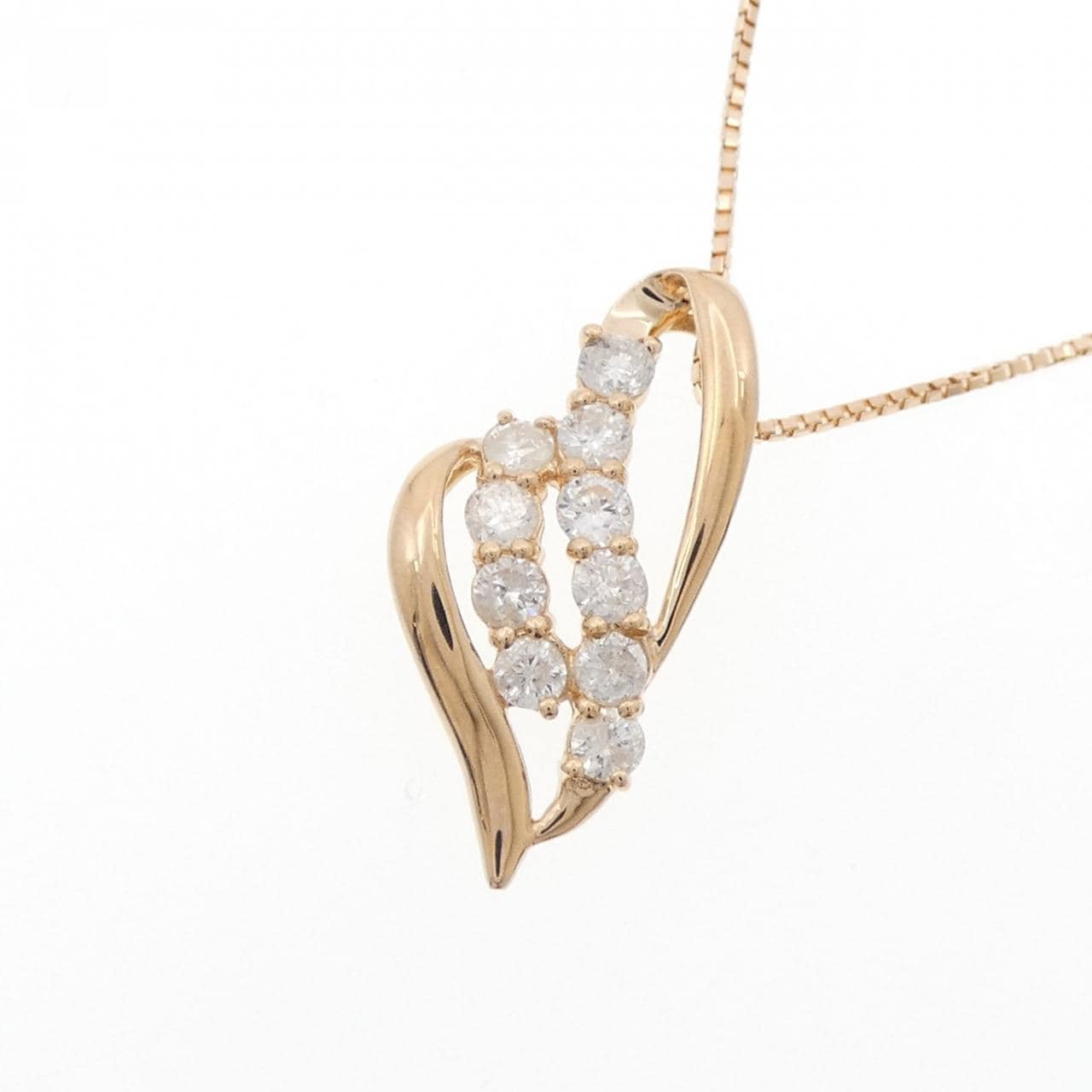 K18PG ダイヤモンド ネックレス 0.5CT