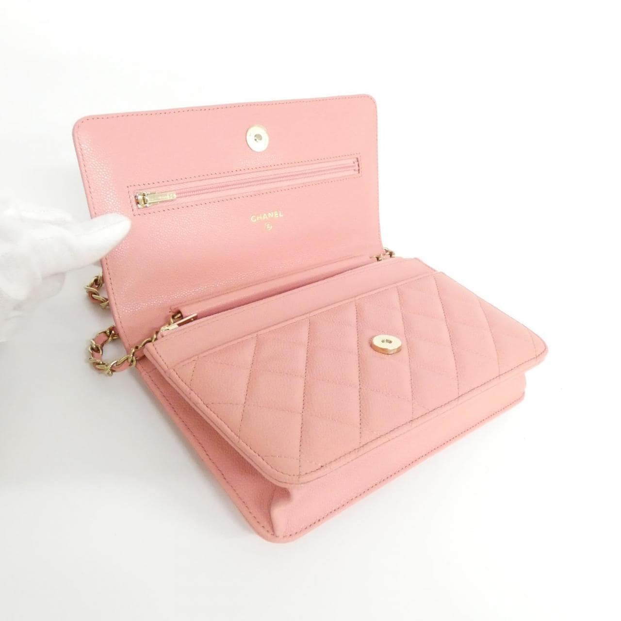 シャネル タイムレスクラシック ライン AP0250 チェーンウォレット