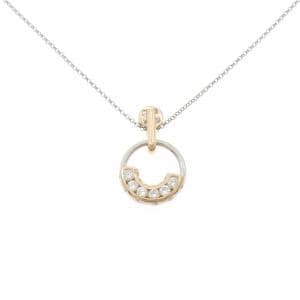 K18/PT900/PT850 ダイヤモンド ネックレス 0.48CT
