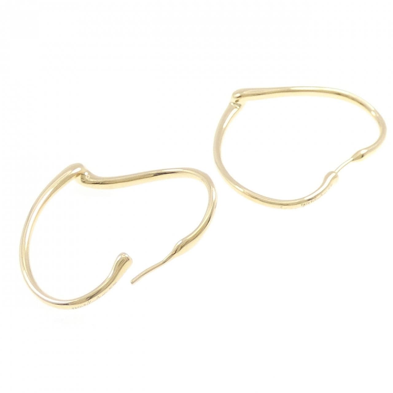 ティファニー オープンハート フープ ピアス