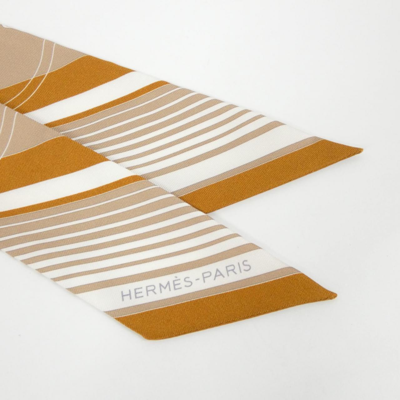 エルメス EX-LIBRIS ツイリー 063791S スカーフ