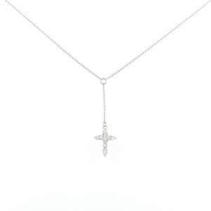 PT900/PT850 クロス ダイヤモンド ネックレス 0.16CT