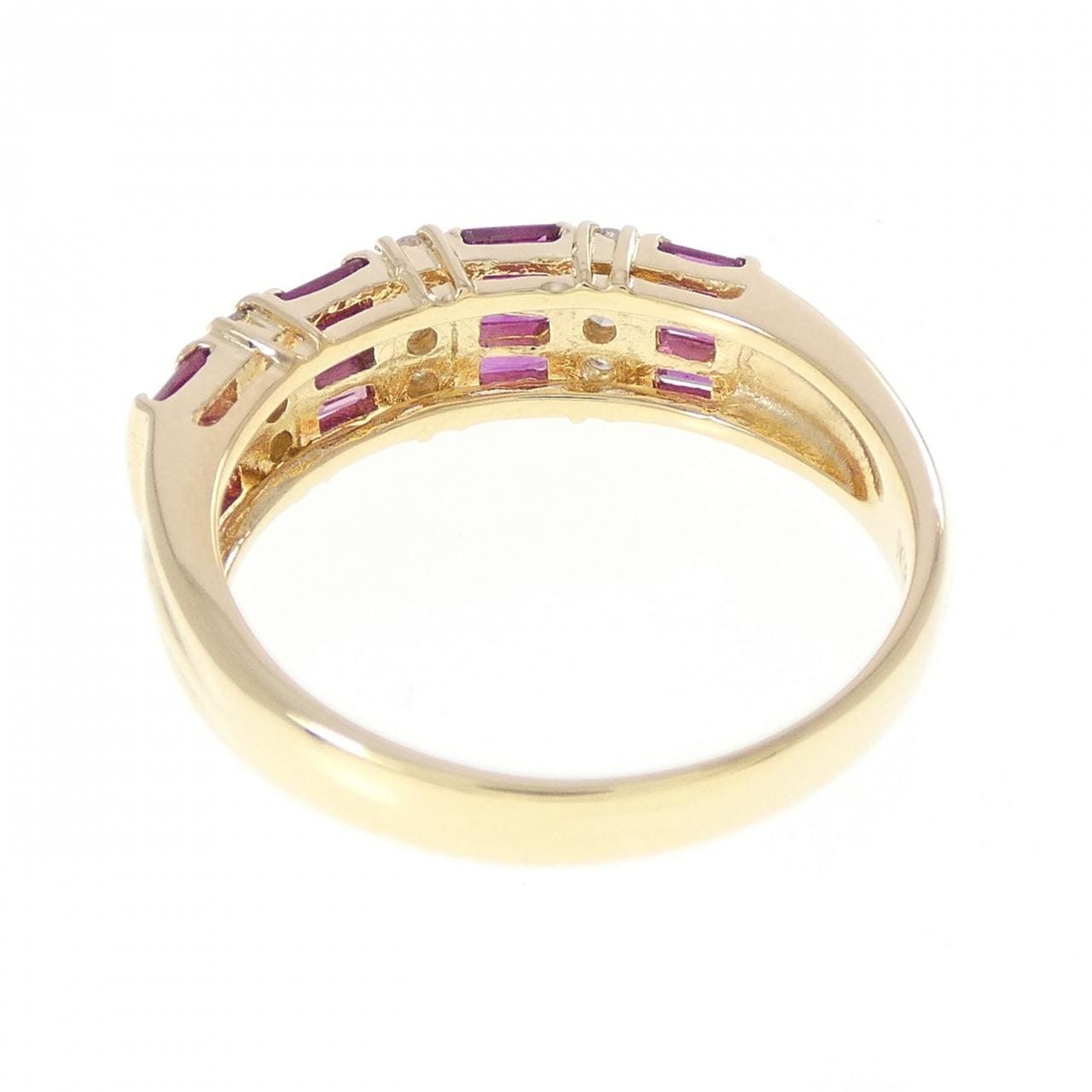 K18YG ルビー リング 1.00CT