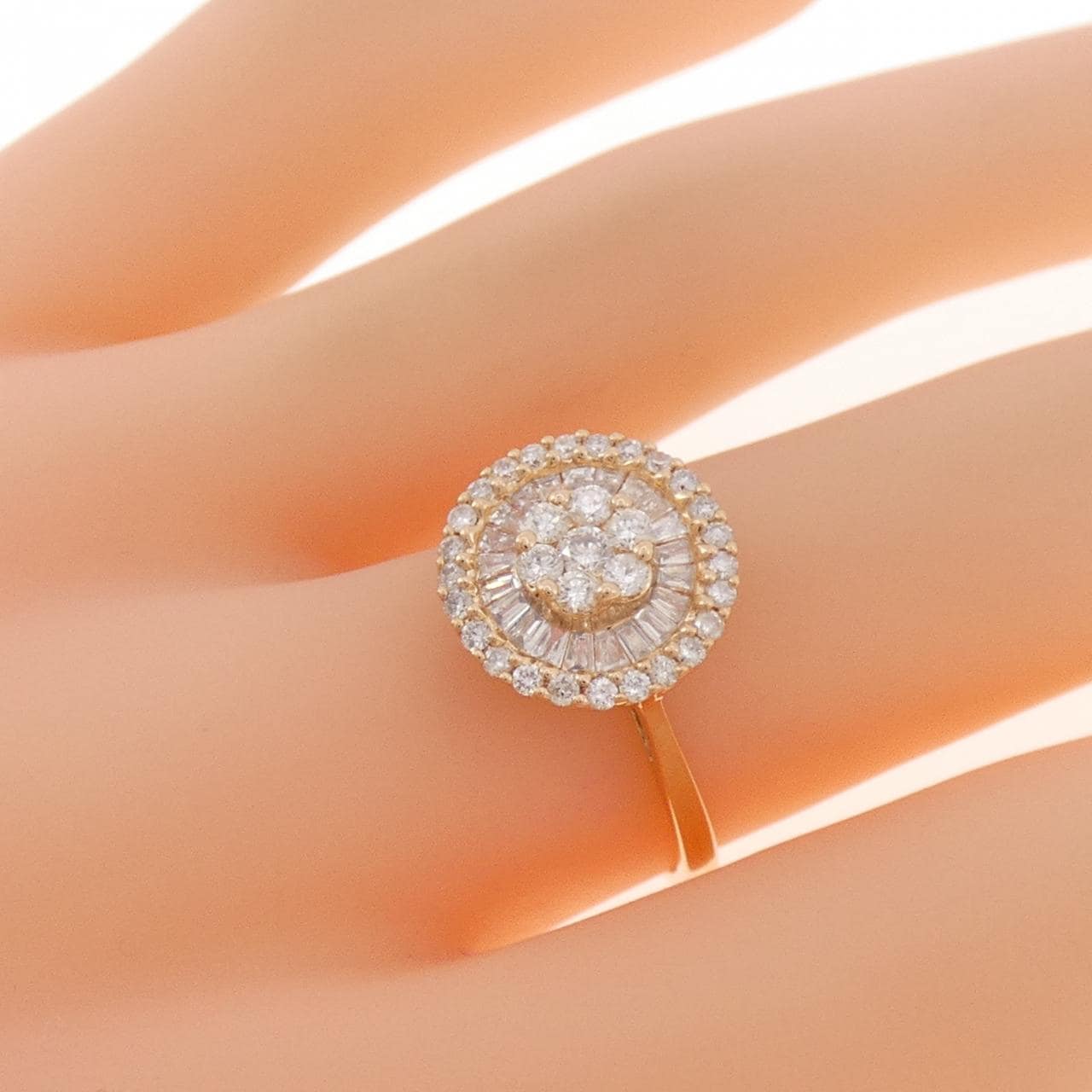 K18PG ダイヤモンド リング 0.70CT