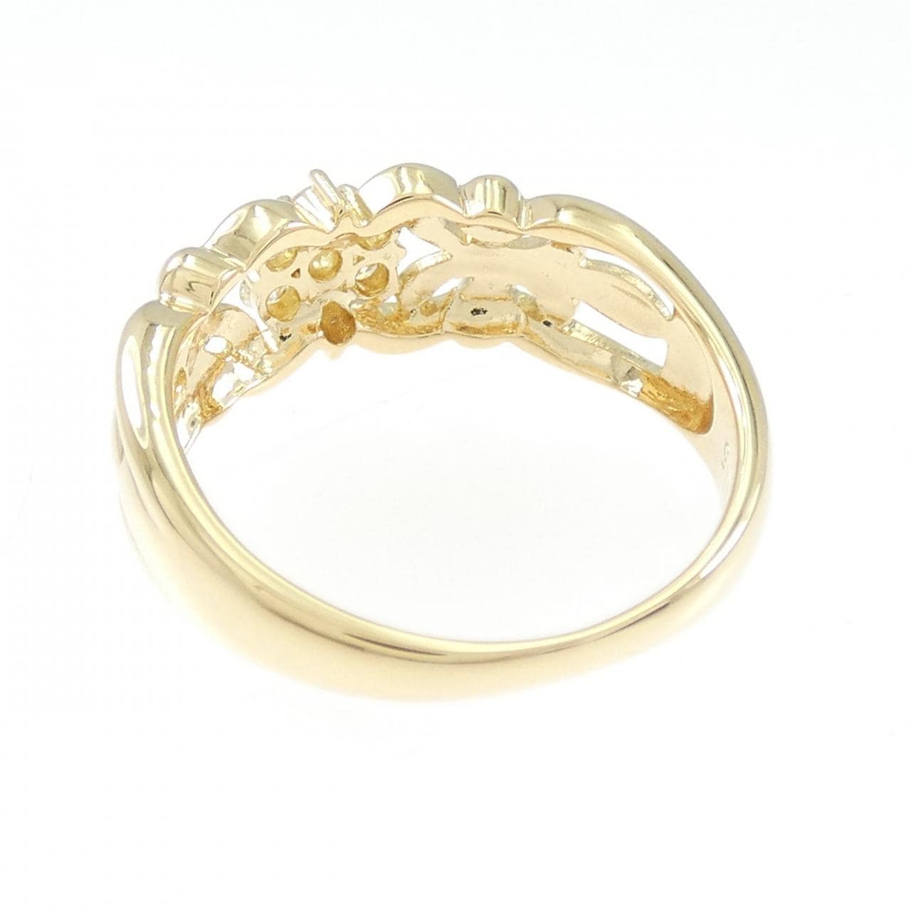 K18YG ダイヤモンド リング 0.15CT