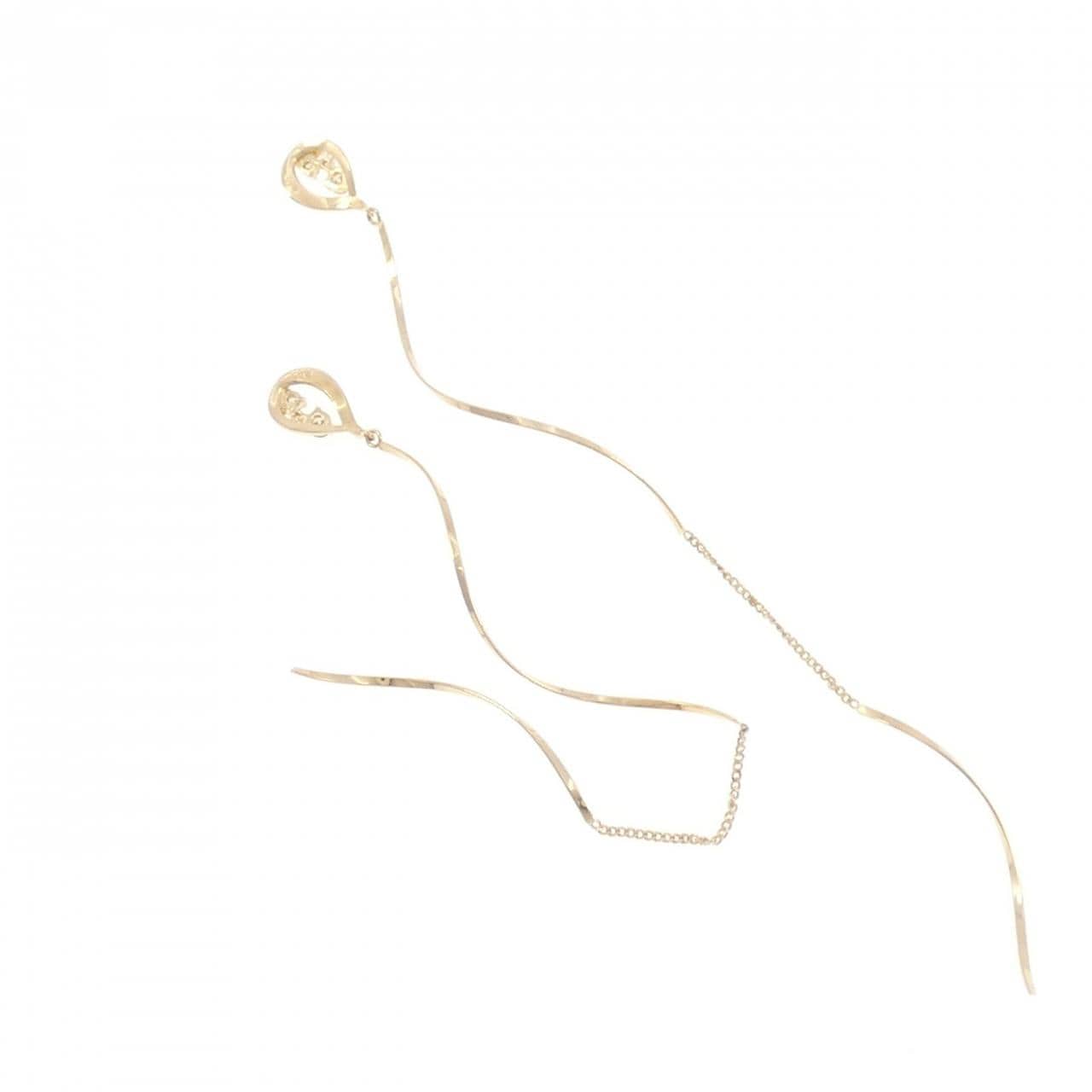 K18YG ダイヤモンド ピアス 0.10CT