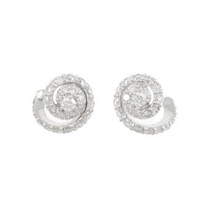 K18WG ダイヤモンド ピアス 1.20CT
