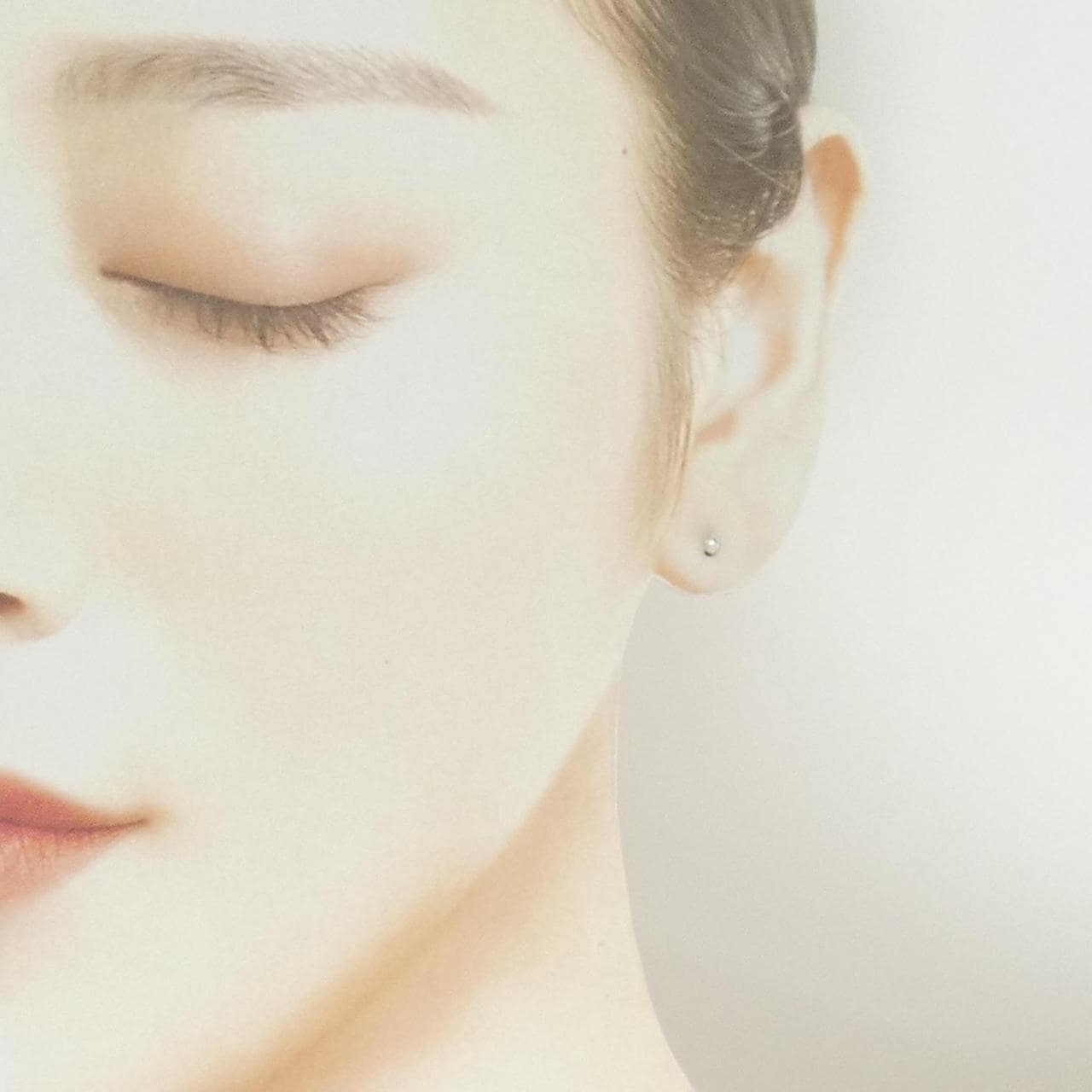 PT900 ダイヤモンド ピアス 0.06CT