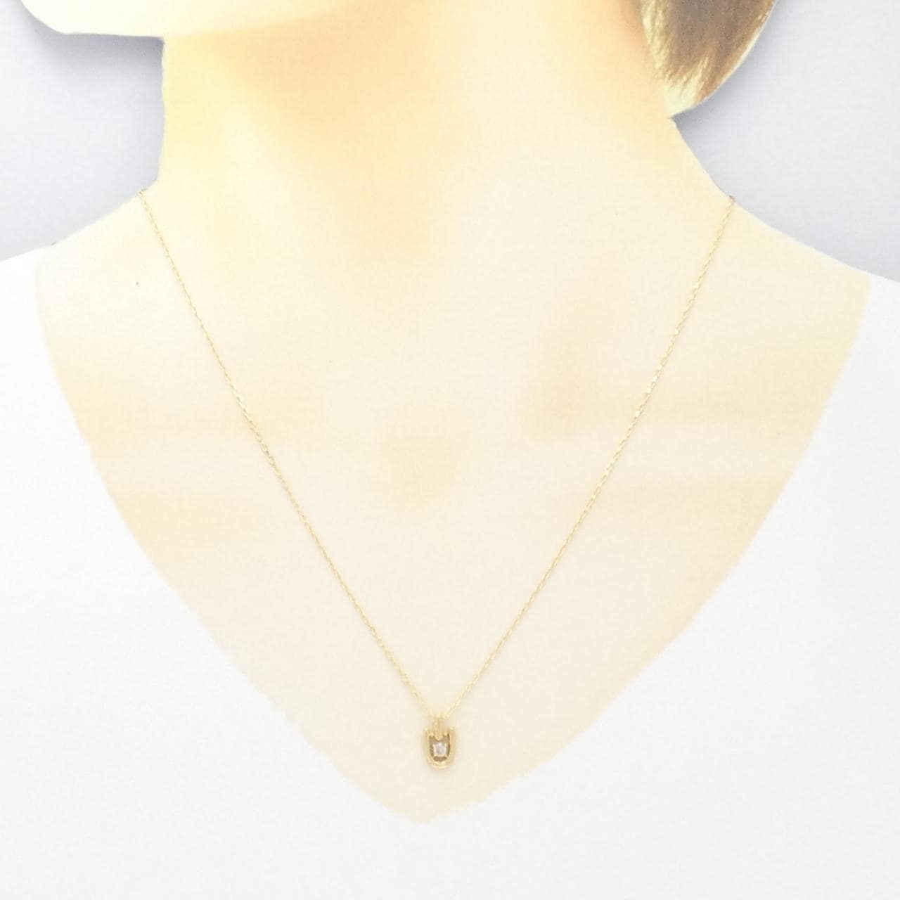 K18YG ダイヤモンド ネックレス 0.05CT