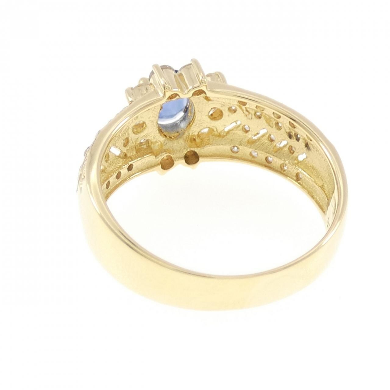 K18YG サファイヤ リング 0.43CT
