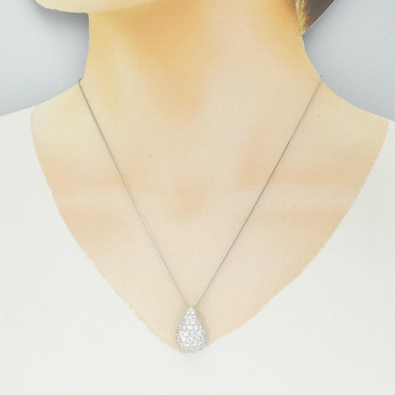 PT900/PT850 ダイヤモンド ネックレス 2.01CT