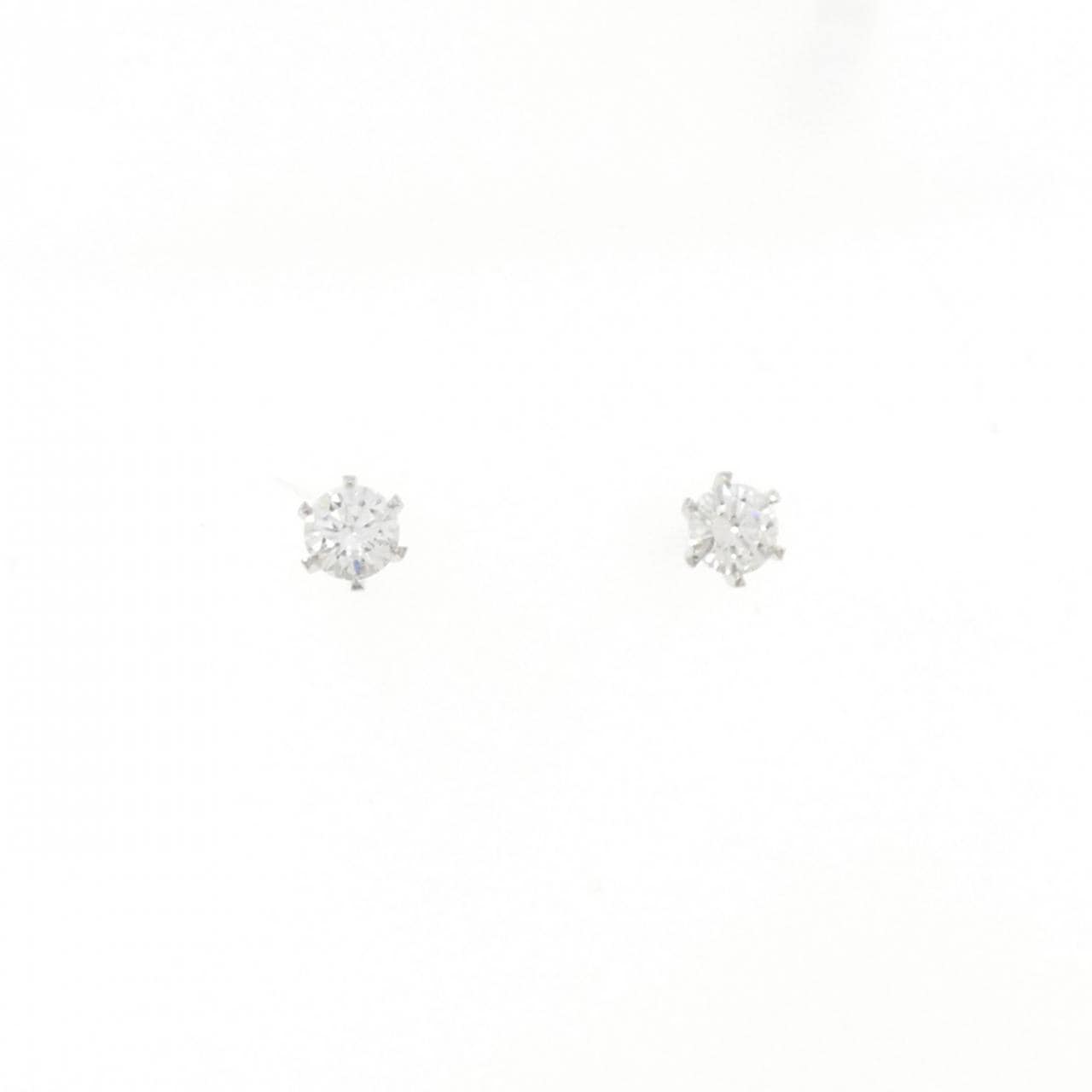 【リメイク】PT900/ST ダイヤモンド ピアス 0.203CT 0.212CT D SI1 EXT H&C