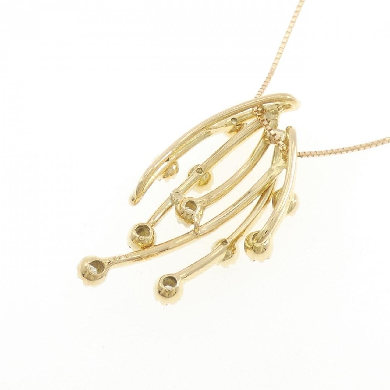 K18YG ダイヤモンド ネックレス 0.30CT
