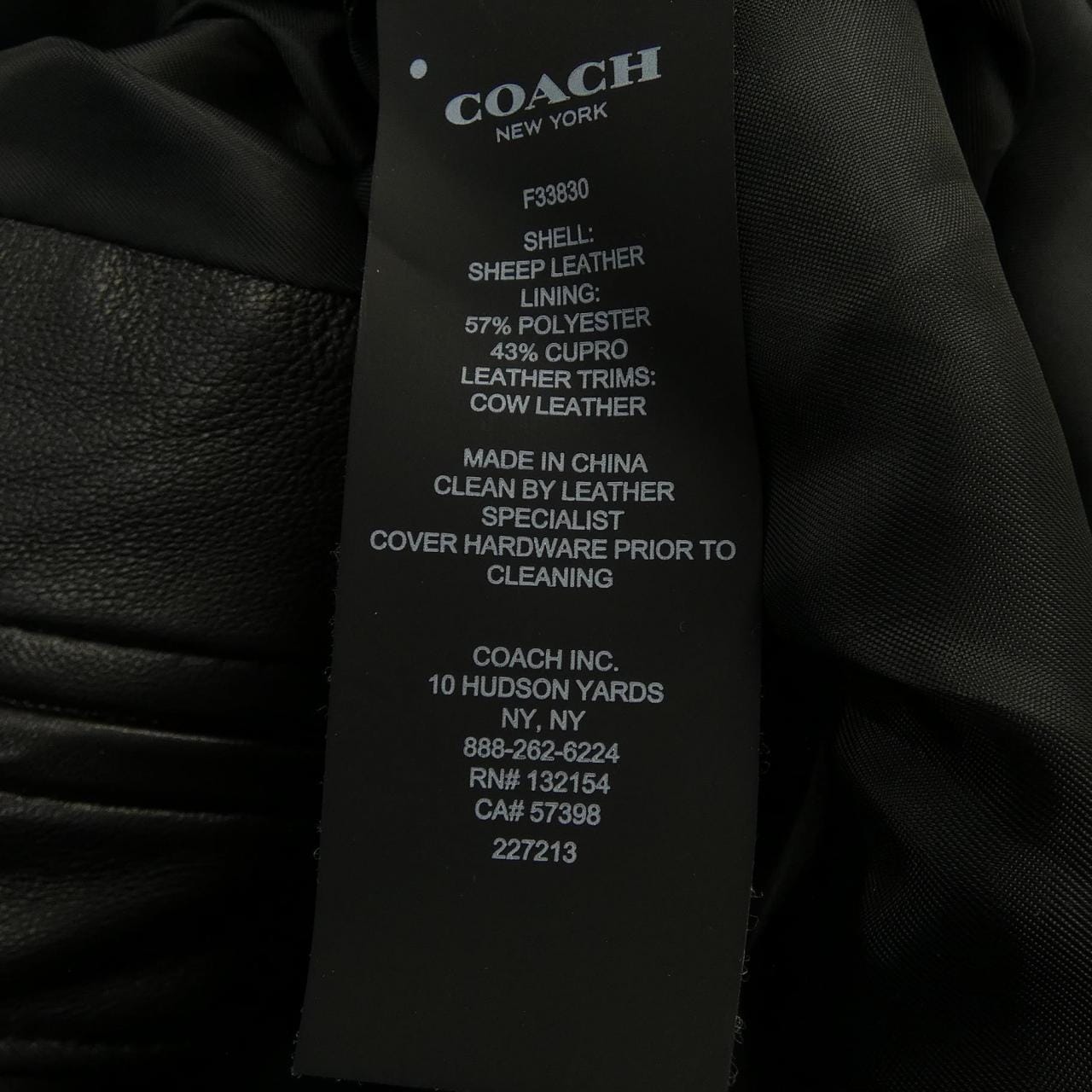 コーチ COACH レザーライダースジャケット