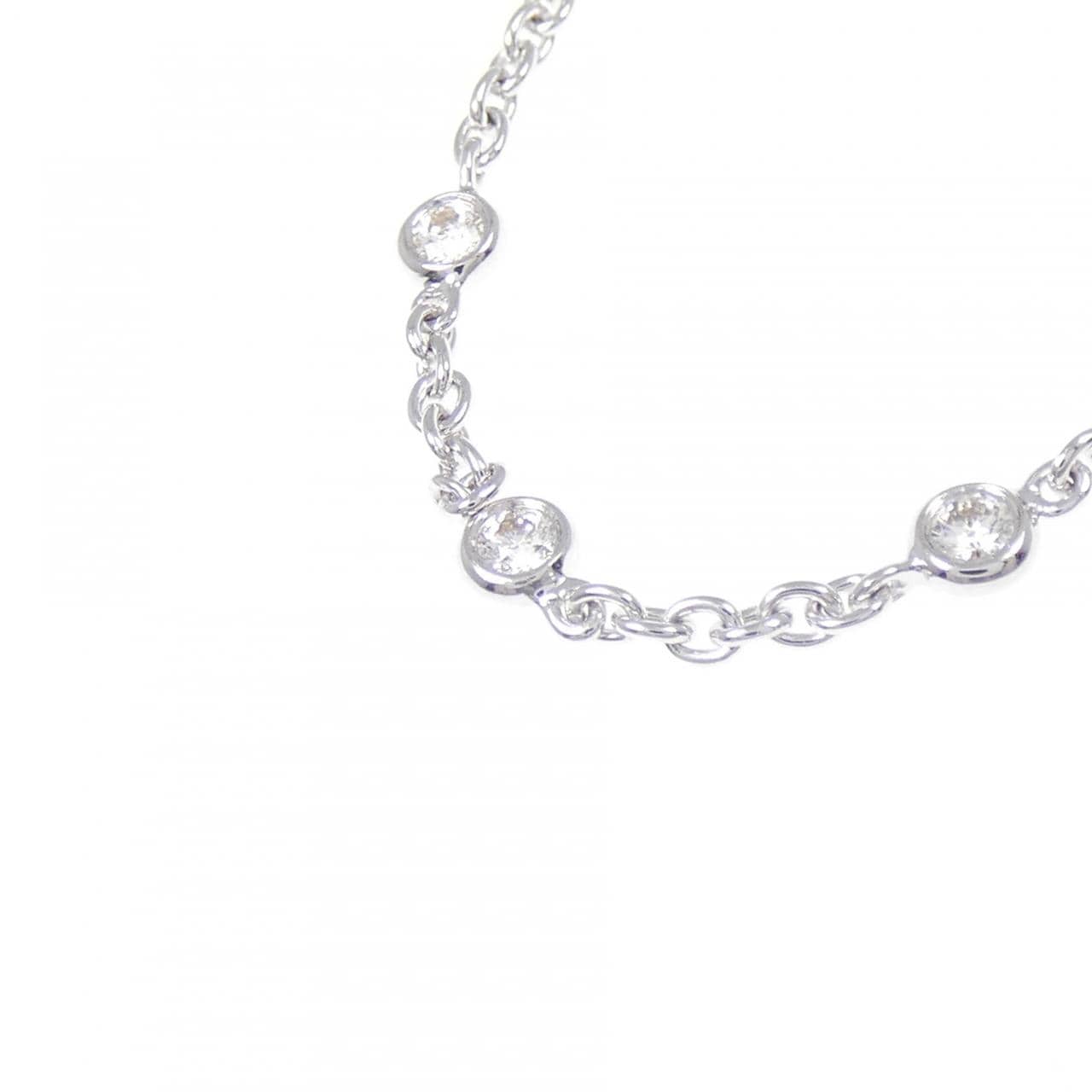 K18WG ダイヤモンド ネックレス