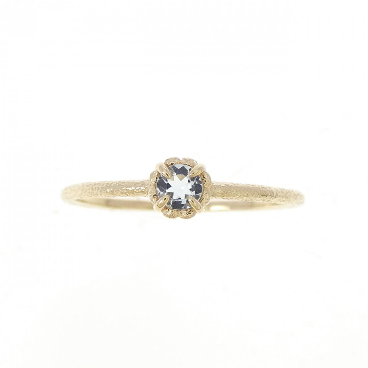 K10YG アクアマリン リング