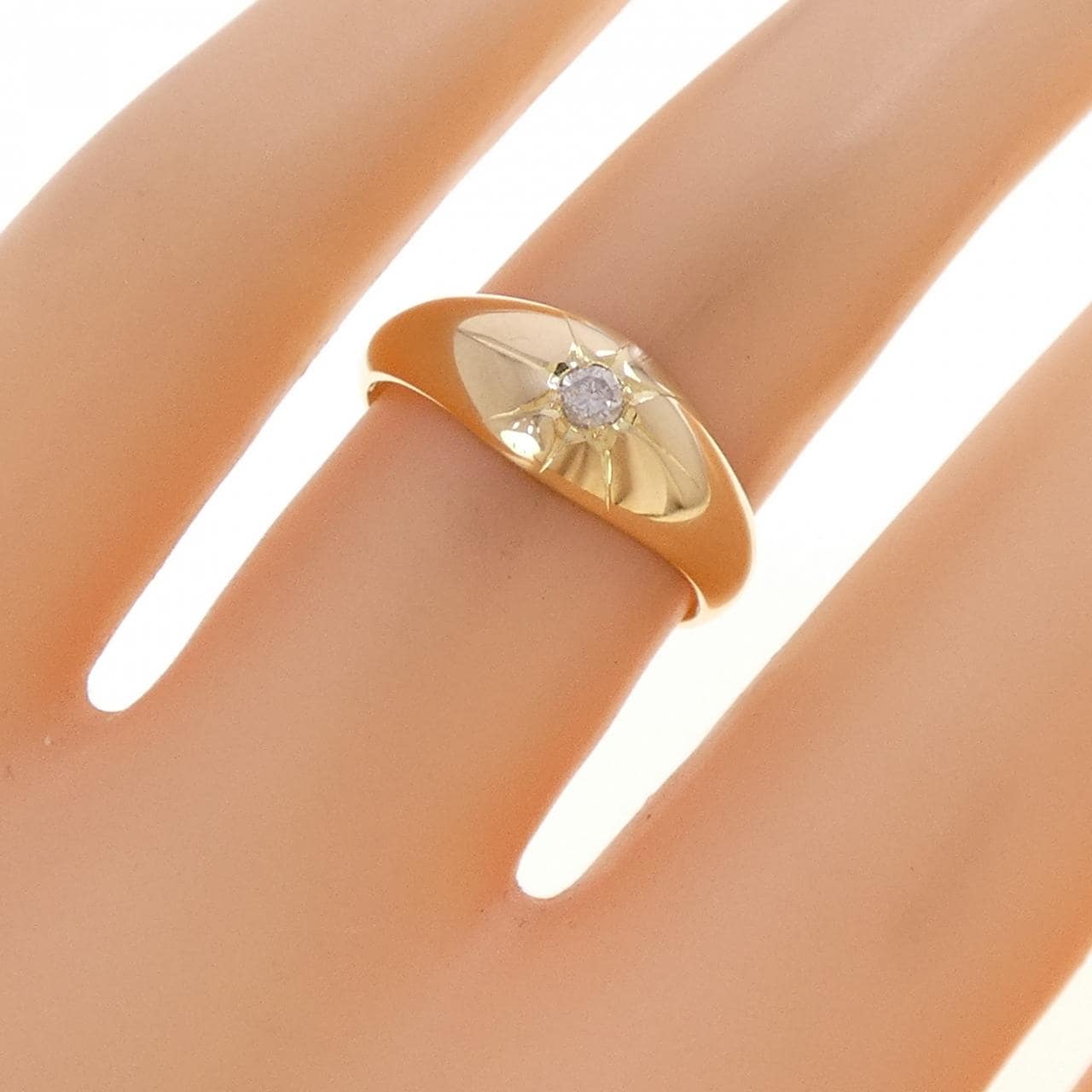 K18YG ダイヤモンド リング 0.06CT