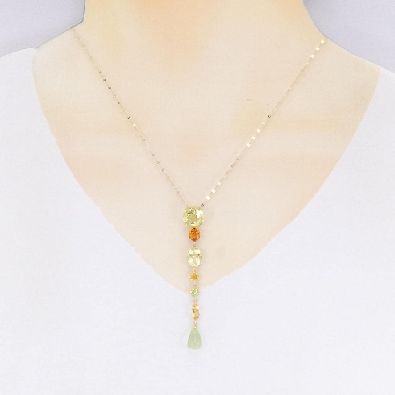 colored stone necklace
